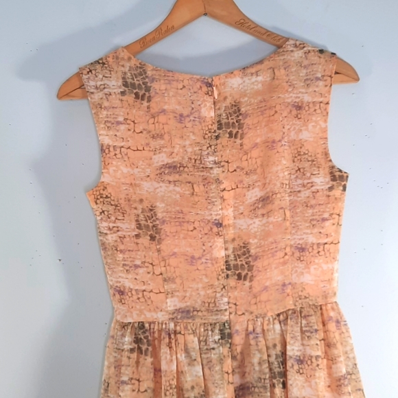 ANTONIO MELANI  Orange/Green/Purple Print Dress SZ 0 - Picture 6 of 10